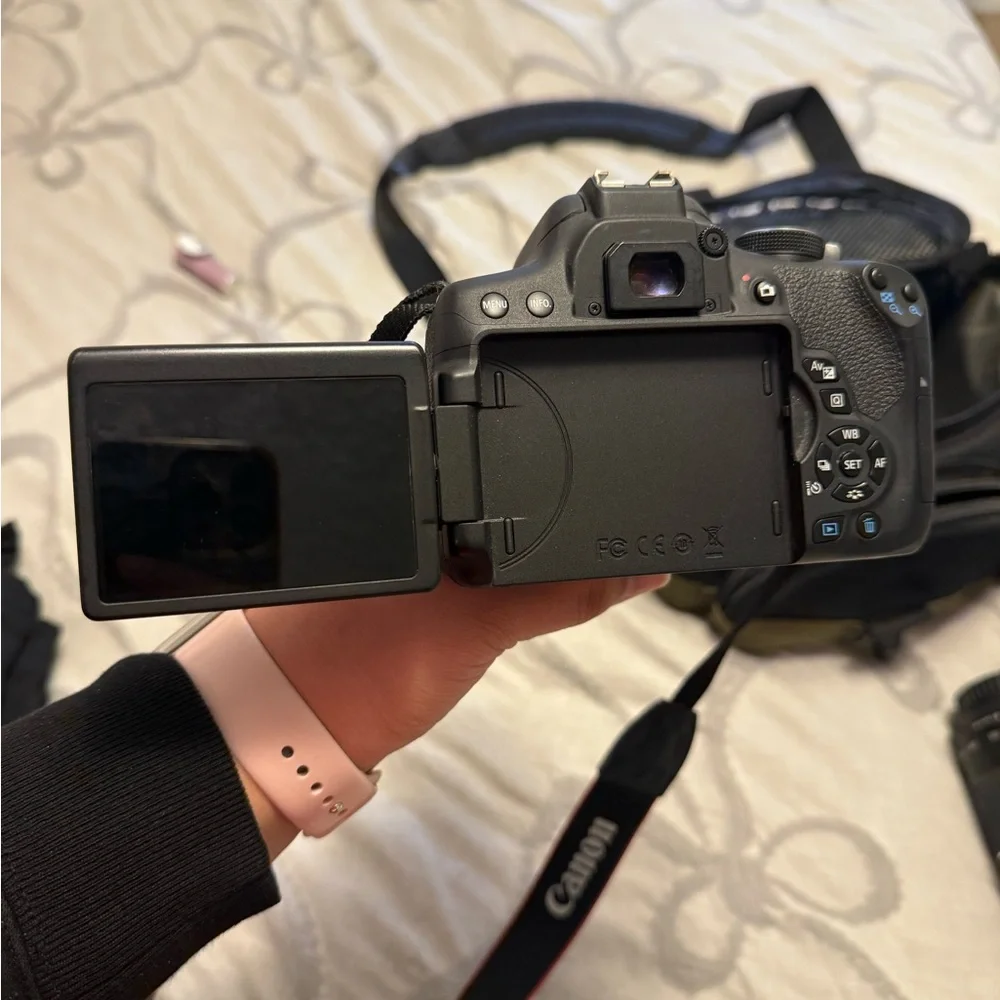 Canon Black DSLR  T6i Camera with Accessories